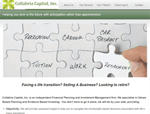 Tablet Screenshot of collabriacapital.com